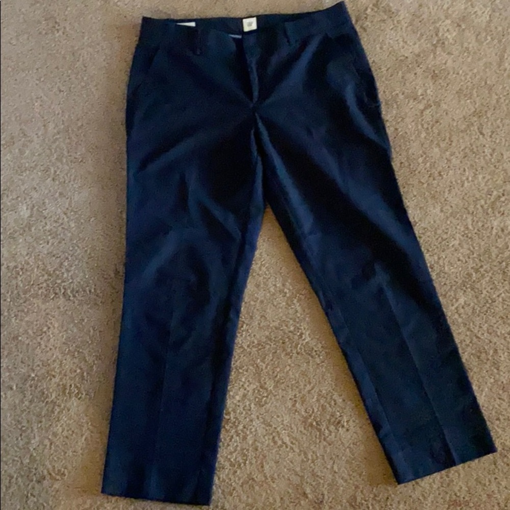 GAP slim crop navy pants NWOT
